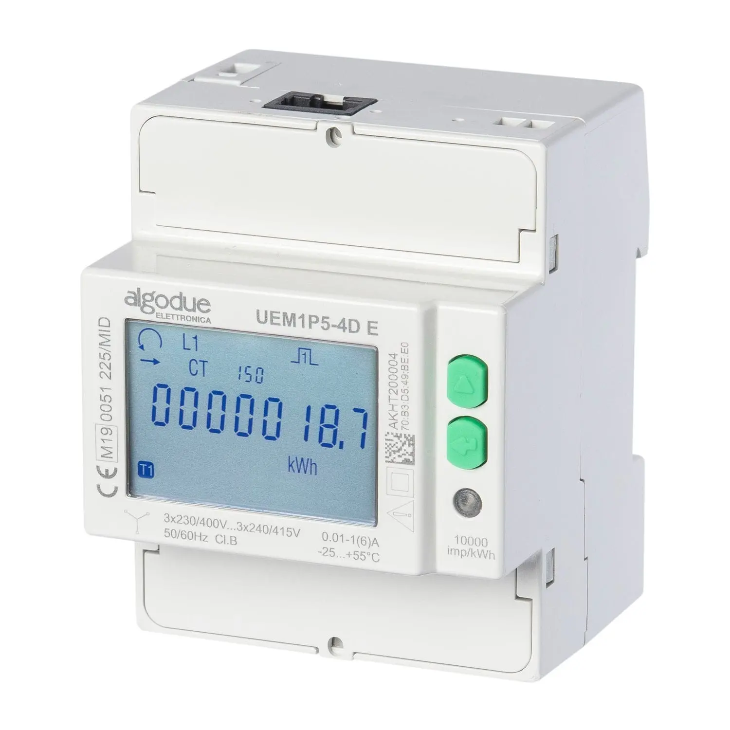 Moodularvesti UEM1P5-D M, M-bus, 3x230/400V, 5A/1A, 2-T, MID