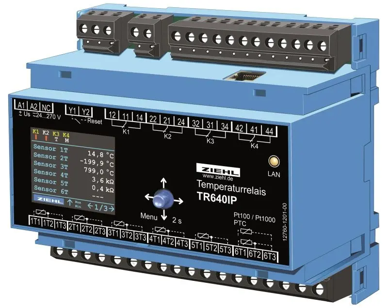 TR640IP kuivtrafo temperatuuri kontroller - Pilt 2