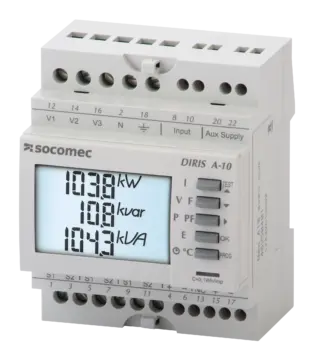 DIRIS A-10, din-liistule multimeeter, Modbus RTU, 2-T