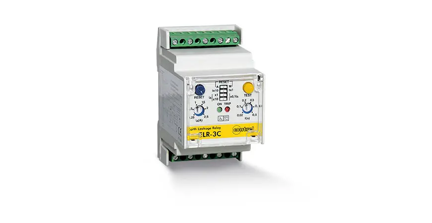 Lekkevoolu "A" relee ELR-3C, 0,025...25 A / 0,02...5 s 110 VAC/DC - Pilt 2